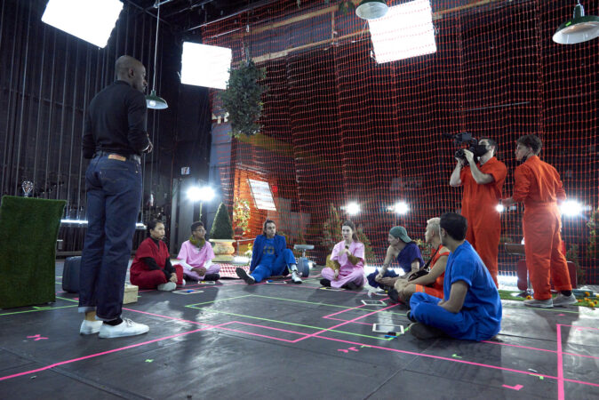 The KILL ONE Race_Playwrights Horizons_Production Photso_2021_Raja Feather Kelly_Cast_HR