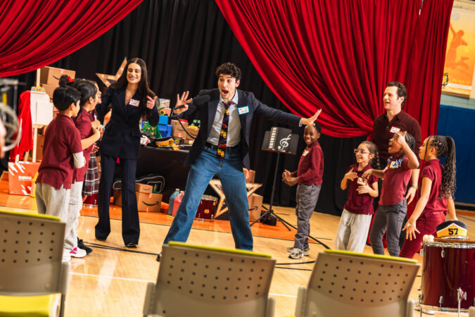 Celebrity Substitute 2026 Jonathan Groff and Lea Michele HR