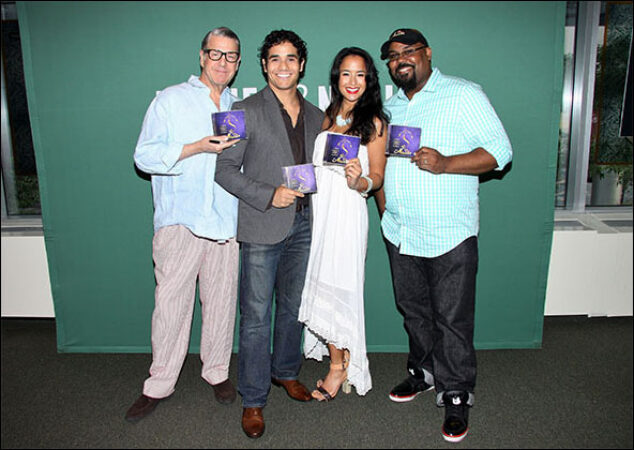 Jonathan Freeman, Adam Jacobs, Courtney Reed and James Monroe Inglehart