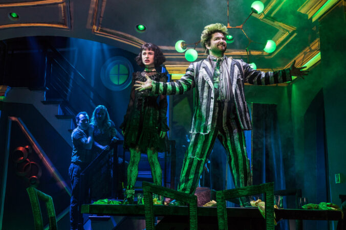 Beetlejuice Broadway Production Photos 2019 Sophia Anne Caruso and Alex Brightman HR