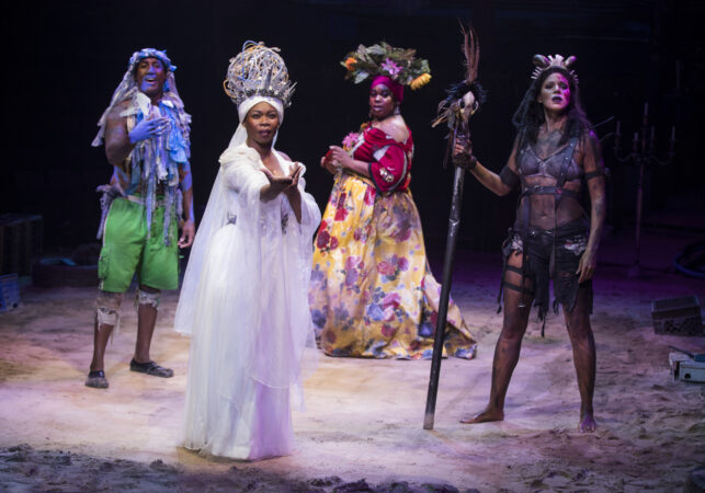 Once On This Island Broadway Production Photos 2018 Quentin Earl Darrington, Darlesia Cearcy, Alex Newell, and Merle Dandridge HR