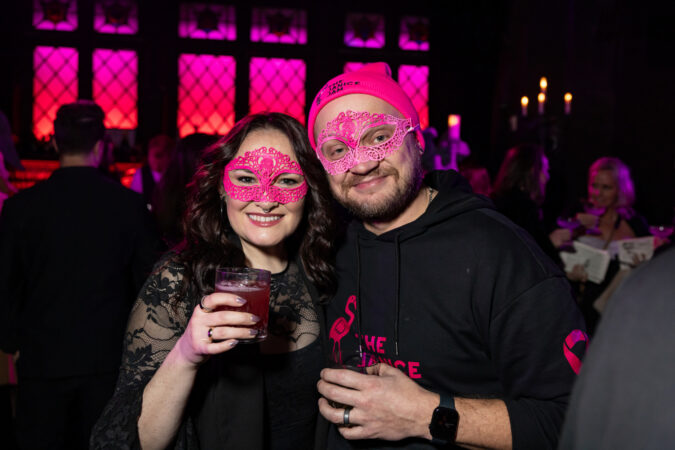 The Janice Jam Masquerade Pink Night 2026 Christine Dwyer and Matt DeAngelis HR