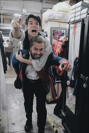 Offense training with Alfie Boe.