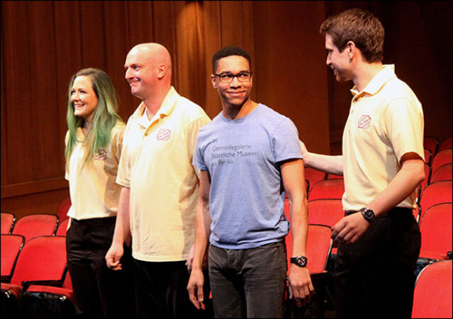 Louisa Krause, Matthew Maher, Aaron Clifton Moten and Alex Hanna