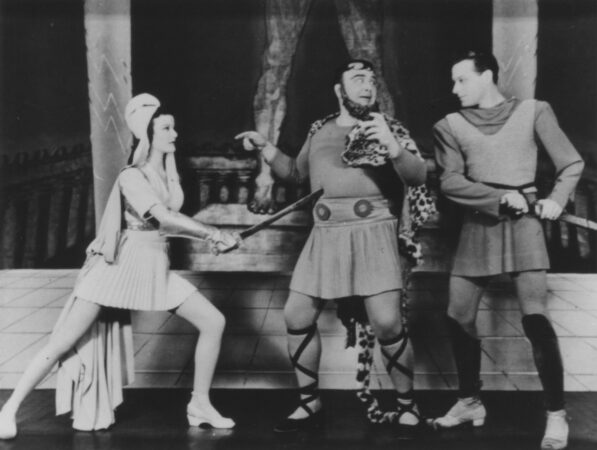 By Jupiter_Broadway_Production Photos_1942_Nanette Fabray, Ralph Dumke, and Ray Bolger_HR