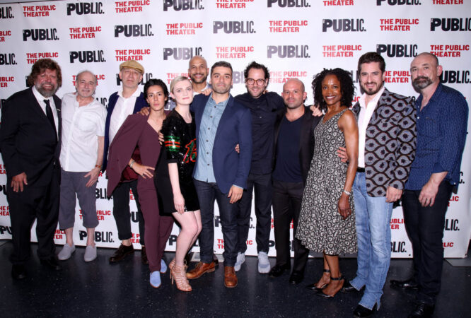 Hamlet_Public_Theatre_Opening_2017_Oskar Eustis_Peter Friedman_Ernst Reijseger_Roberta Colindrez_Gayle Rankin_Keegan-Michael Key_Oscar Isaac,_Sam Gold_Anatol Yusef_Charlayne Woodard,_Matthew Saldivar_Ritchie Coster_HR