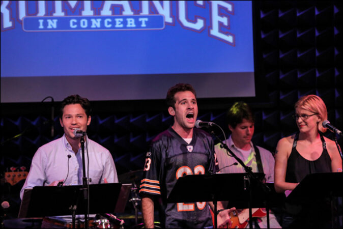 Jason Tam, Adam Chanler-Berat and Jenn Colella