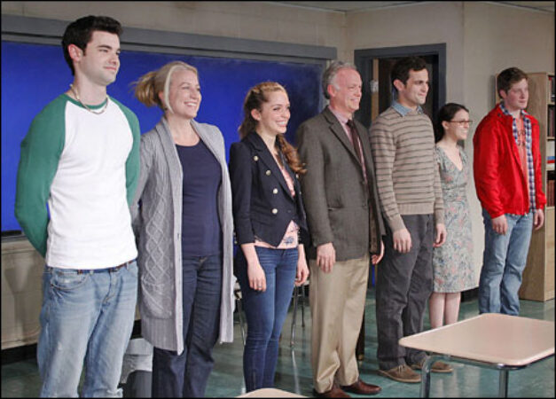 Jake O'Connor, Kristie Dale Sanders, Jessica Rothenberg, Reed Birney, Matt Dellapina, Alexandra Socha and Josh Caras