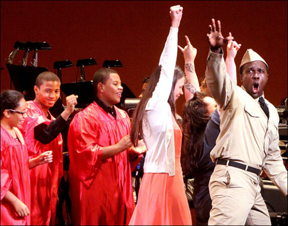 Sutton Foster and Joshua Henry