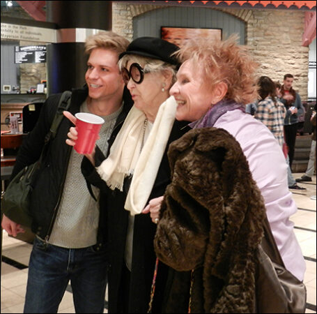 Hunter Ryan Herdlicka, Elaine Stritch and Pamela Myers