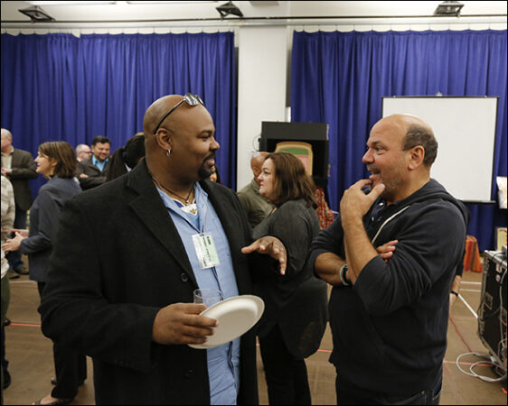James Monroe Iglehart and Casey Nicholaw