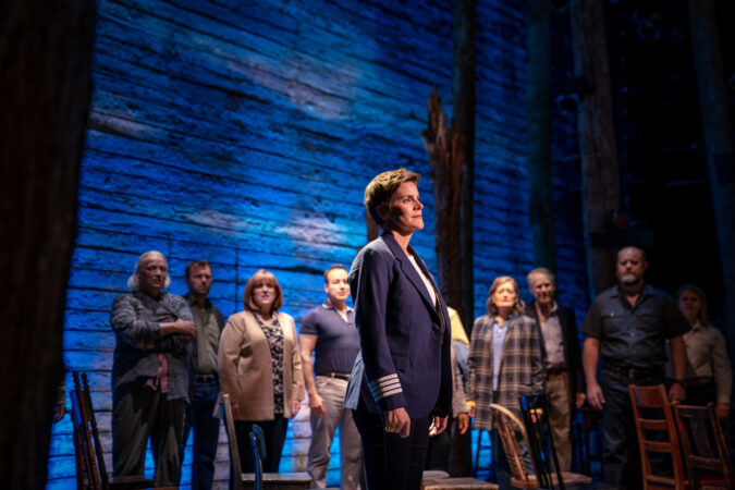 Come From Away_Apple TV+_Production Photos_2021_Petrina Bromley, Jenn Colella, Tony LePage, Caesar Samayoa, Astrid Van Wieren, Emily Walton, Jim Walton, Sharon Wheatley, and Paul Whitty_HR