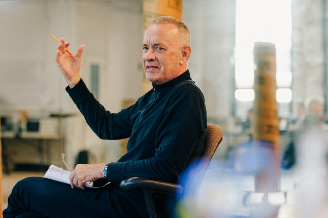This World Of Tomorrow The Shed Rehearsal Photos 2025 Tom Hanks HR