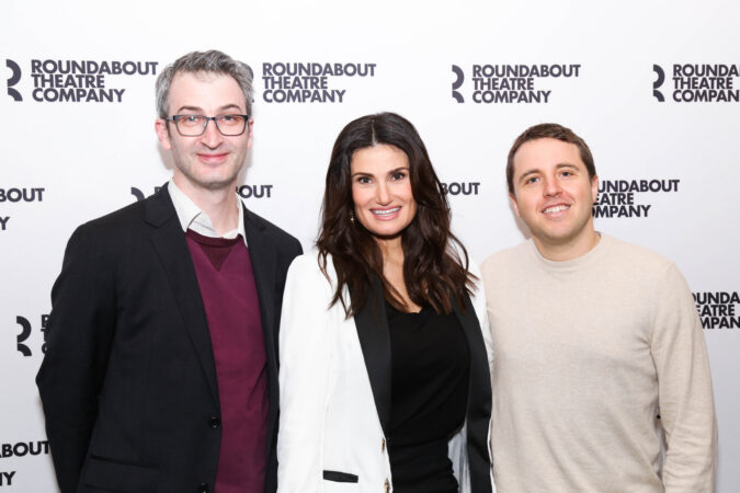 Skintight_Roundabout_Press_Day_2018_Daniel Aukin_Idina Menzel_Joshua Harmon_HR