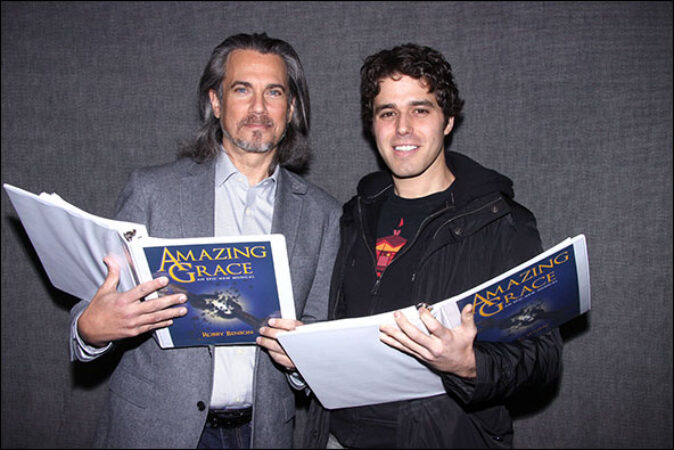 Robby Benson and Josh Young
