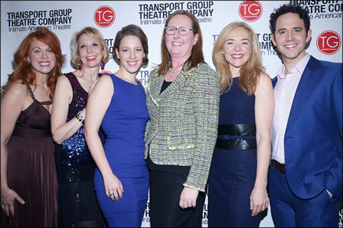 Carolee Carmello, Julie Halston, Jessie Mueller, Beth Williams, Rachel Bay Jones and Santino Fontana