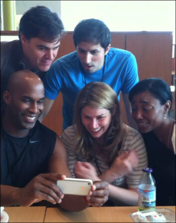 Our cast has a lot of fun together. Alan wanted to show us the infamous "Beyonce Single Ladies dancing Clown" clip from Youtube. Watching....