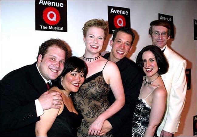 Jordan Gelber, Ann Harada, Jennifer Barnhart, John Tartaglia, Stephanie D'Abruzzo and Rick Lyon