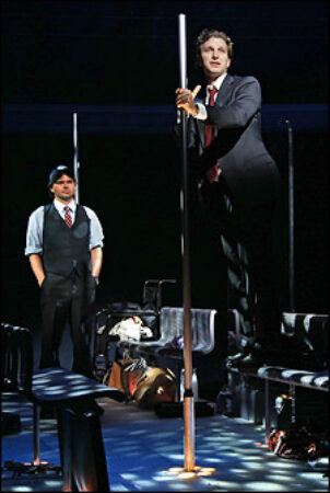 Hunter Foster and Sebastian Arcelus