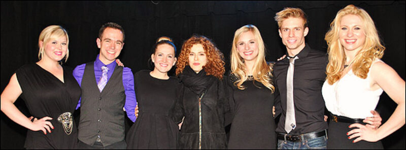 Ryah Nixon, Benjamin Rauhala, Lora Lee Gayer, Bernadette Peters, Tess Soltau, Hunter Ryan Herdlicka and Jessica Waxman