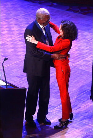 Morgan Freeman and Bebe Neuwirth