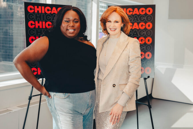 Chicago Broadway New Cast Press Day 2025 Alex Newell and Kate Baldwin HR
