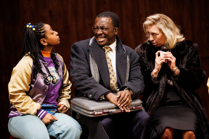 Cold War Choir Practice Off-Broadway Production Photos 2026 Alana Raquel Bowers, Andy Lucien, and Crystal Finn HR