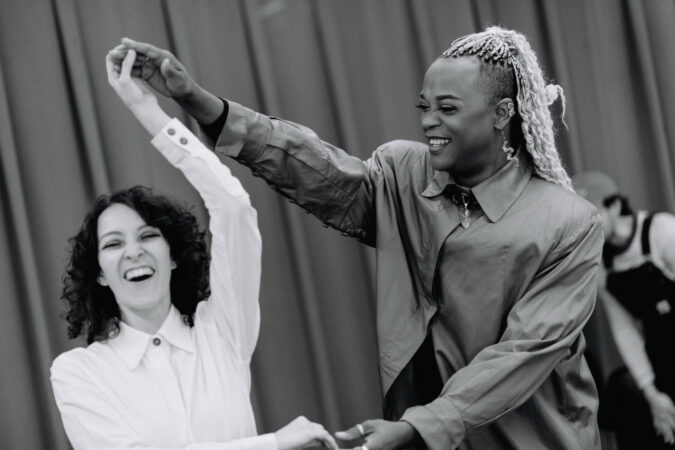 Hadestown Broadway Rehearsal Photos 2026 Gaby Moreno and J. Harrison Ghee HR