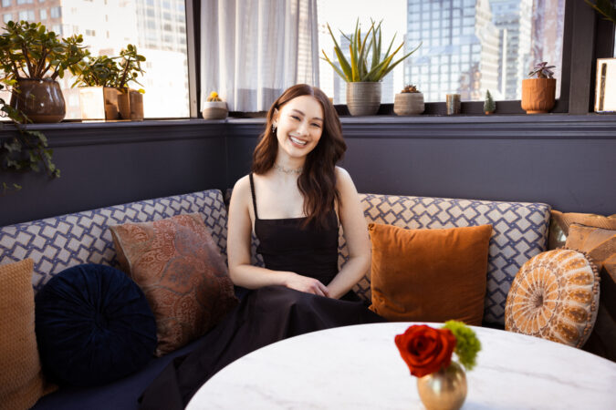 Hadestown Broadway Press Event 2024 Lola Tung HR