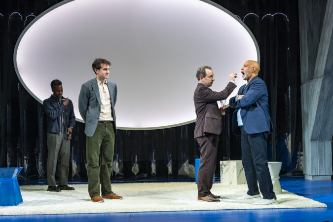 Spare Parts Off-Broadway Production Photos 2026 Jonny-James Kajoba, Matt Walker, Rob McClure, and Michael Genet HR