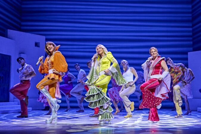 Mamma Mia West End Production Photos 2025 Kate Graham, Sara Poyzer, and Nicky Swift  HR