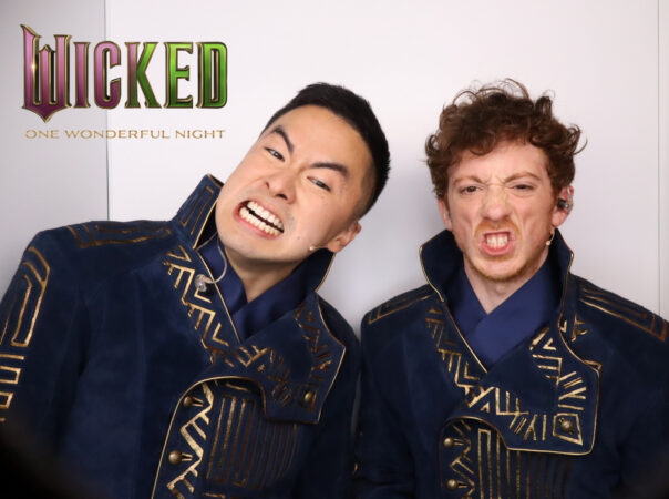 Wicked: One Wonderful Night NBC Backstage Photo Booth 2025 Ethan Slater and Bowen Yang HR