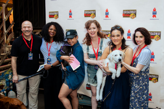 Broadway Barks 2025 Danny ﻿Burstein, Audra McDonald, Jordan Tyson, Mylinda Hull, Lili Thomas, and Lesli Margherita HR