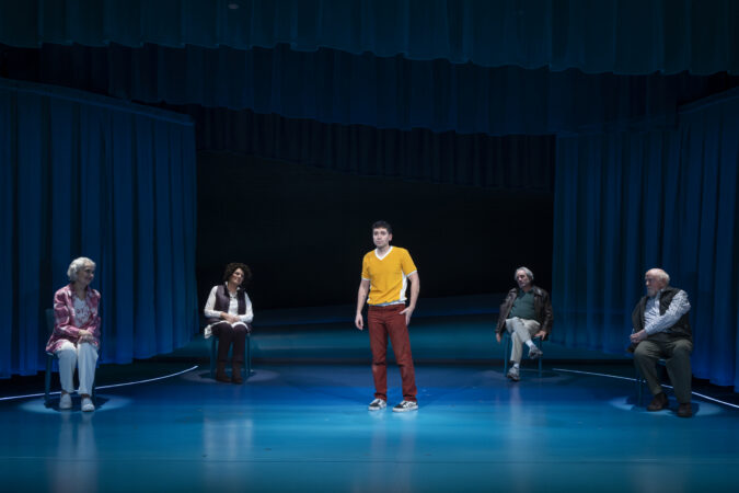 The Reservoir Atlantic Theater Company Production Photos 2026  Mary Beth Peil, Caroline Aaron, Noah Galvin, Chip Zien, and Peter Maloney HR