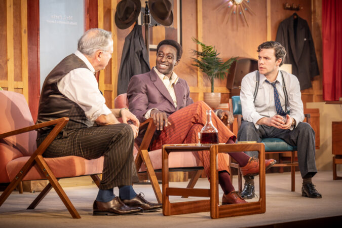 Retrograde West End Production Photos 2025 Stanley Townsend, Ivanno Jeremiah, and Oliver Johnstone HR