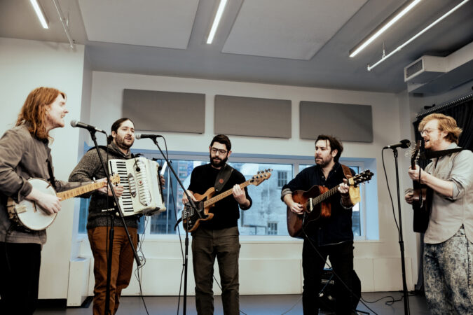 Water For Elephants Broadway PigPen Theatre Co. 2024 Ryan Melia, Dan Weschler, Curtis Gillen, Ben Ferguson, and Matt Nuernberger HR