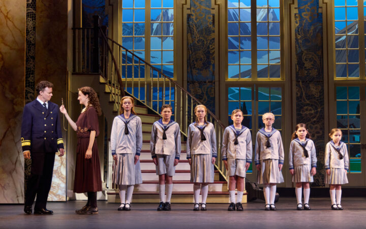 The Sound of Music National Tour Production Photos 2025 Kevin Earley, Cayleigh Capaldi, ﻿Ariana Ferch, Eli Vander Griend, Ava Davis, Benjamin Stasiek, Haddie Mac, Ruby Caramore, and Luciana VanDette HR