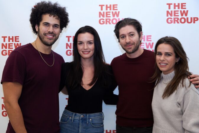 Bob & Carol & Ted & Alice_The New Group_Press Day_2019_Joél Pérez, Jennifer Damiano, Michael Zegen, and Ana Nogueira_HR