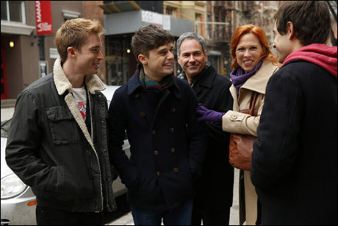 Andy Mientus, Anthony Arkin and Carolee Carmello