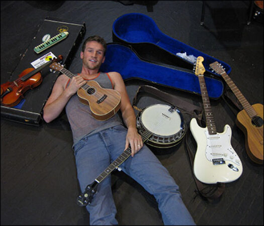 Exhausted from practicing 6 of the 8 instruments I play in the show!