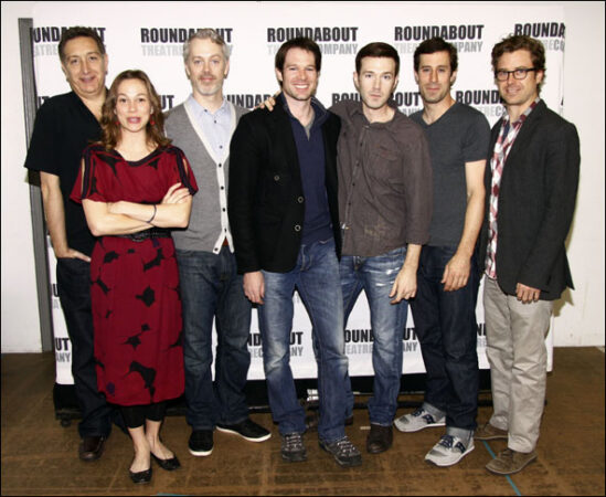 Moises Kaufman, Kristen Bush, Tim McGeever, Kieran Campion, Jacob Fishel, Josh Cooke and Lucas Near-Verbrugghe