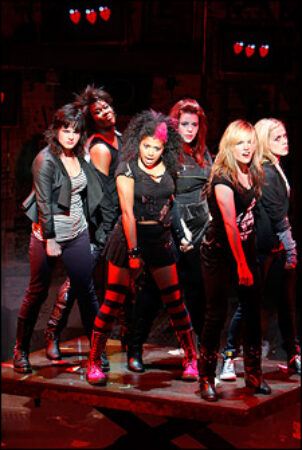 Rebecca Naomi Jones (down center) and company