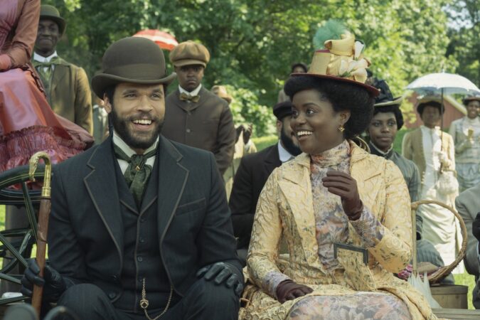 The Gilded Age Production Still 2025 Jordan Donica and Denée Benton HR