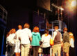Our first day in the theatre we gathered onstage for a cast circle while the lovely Sheldon Epps inspired us about the next phase of our journey with the show.