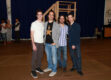 Andy Blankenbuehler, Lin-Manuel Miranda, Alex Lacamoire and Thomas Kail HR