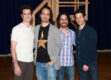 Hamilton_Broadway_Press Day_2015_Andy Blankenbuehler, Lin-Manuel Miranda, Alex Lacamoire and Thomas Kail HR