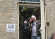 Me and our sweet doorman, Jimmy.