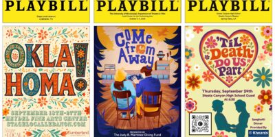 Explore Unique Playbill Covers Created with PLAYBILLDER, Featuring Shows Like Come From Away