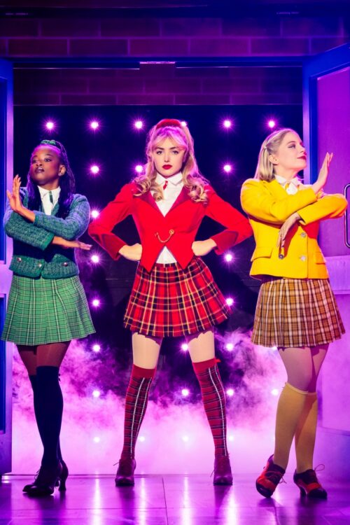 Heathers: The Musical Off-Broadway Production Photos 2026 Jackera Davis, Peyton List, and Elizabeth Teeter HR