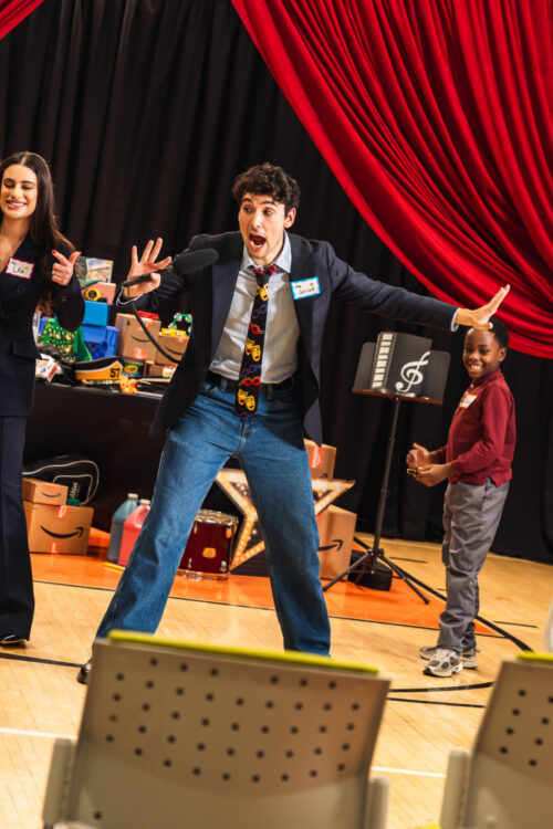 Celebrity Substitute 2026 Jonathan Groff and Lea Michele HR